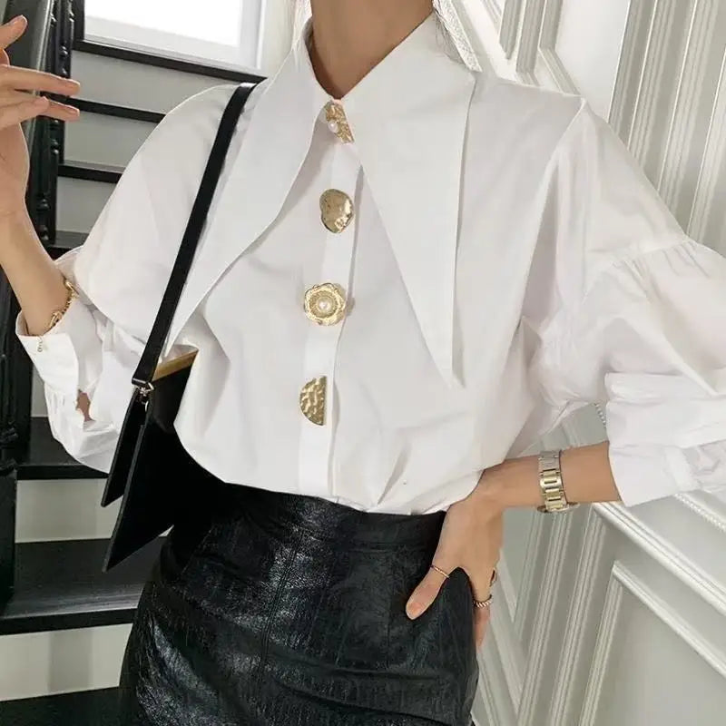Women's Collared Long Sleeve Shirt