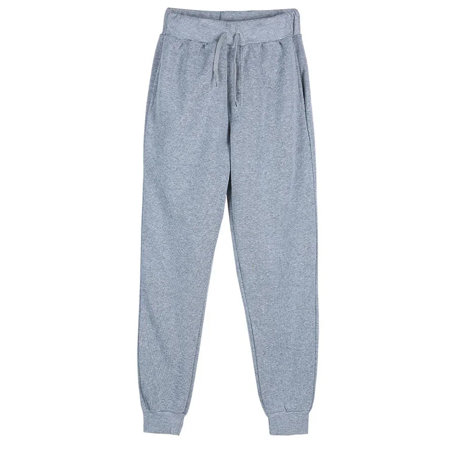 Full Length Drawstring Waist Casual Running Jogger Pants