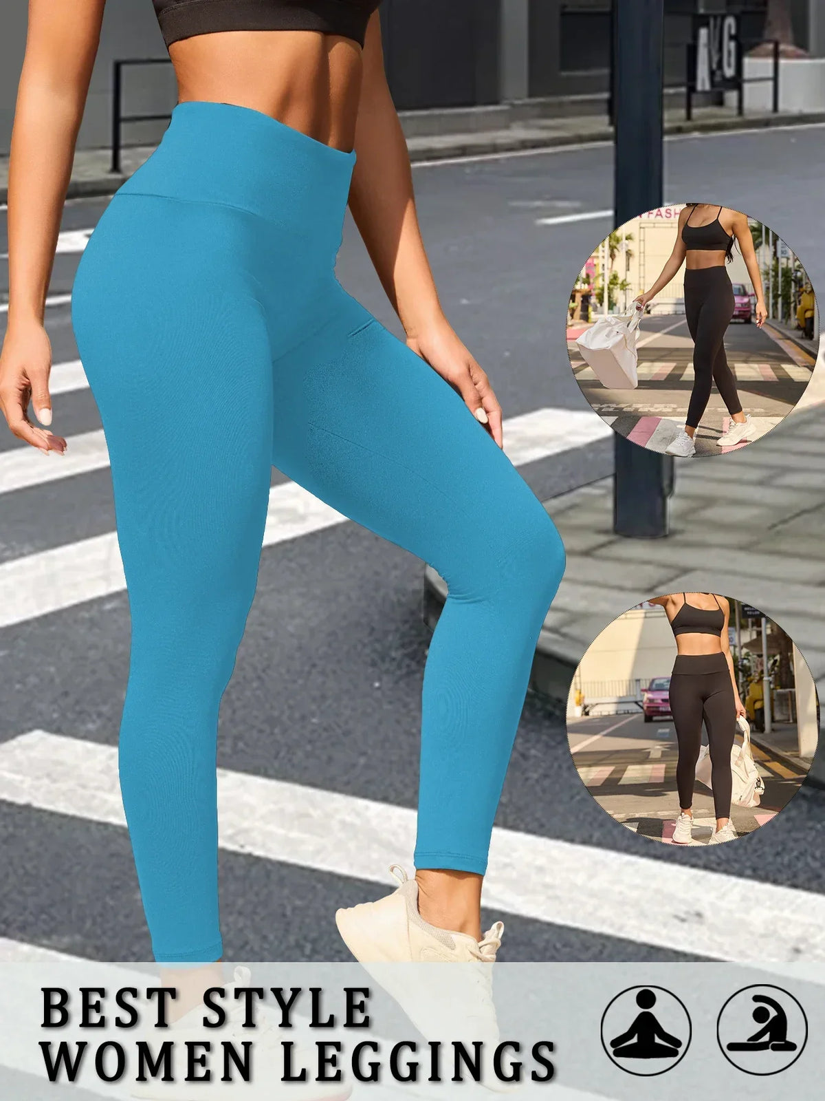 Women's High Waist Full Length Leggings For Workout Outfits