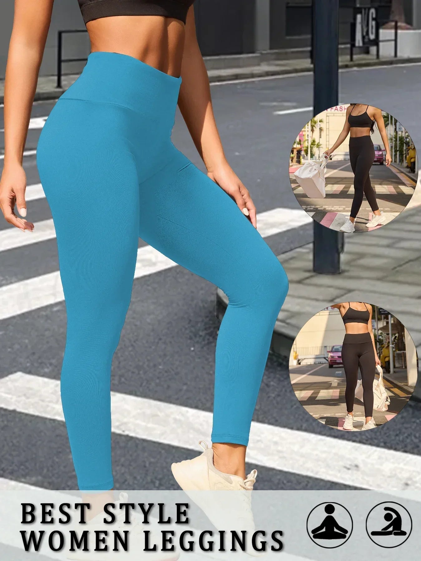 Women's High Waist Full Length Leggings For Workout Outfits