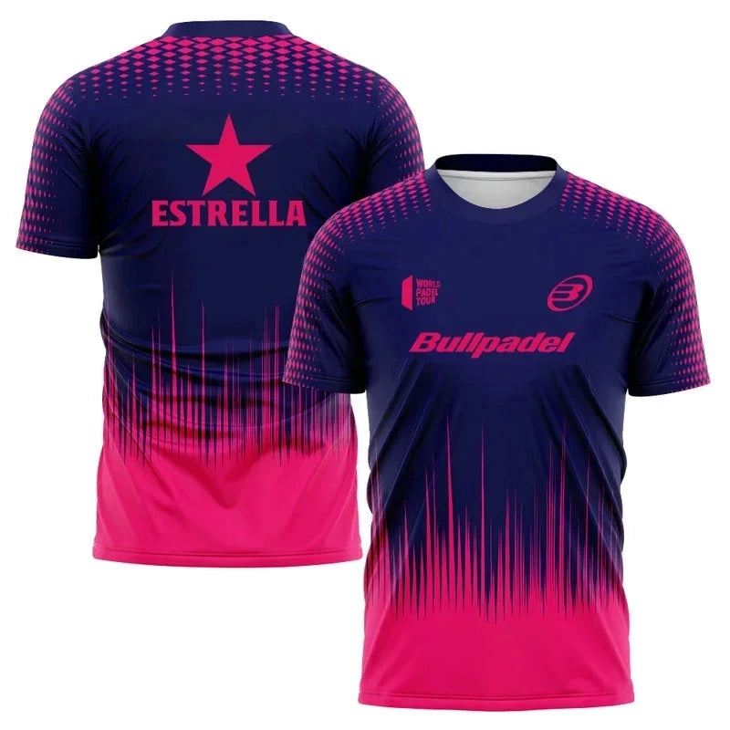 Padel Graphic Short Sleeve T-shirt For Sports Outfits