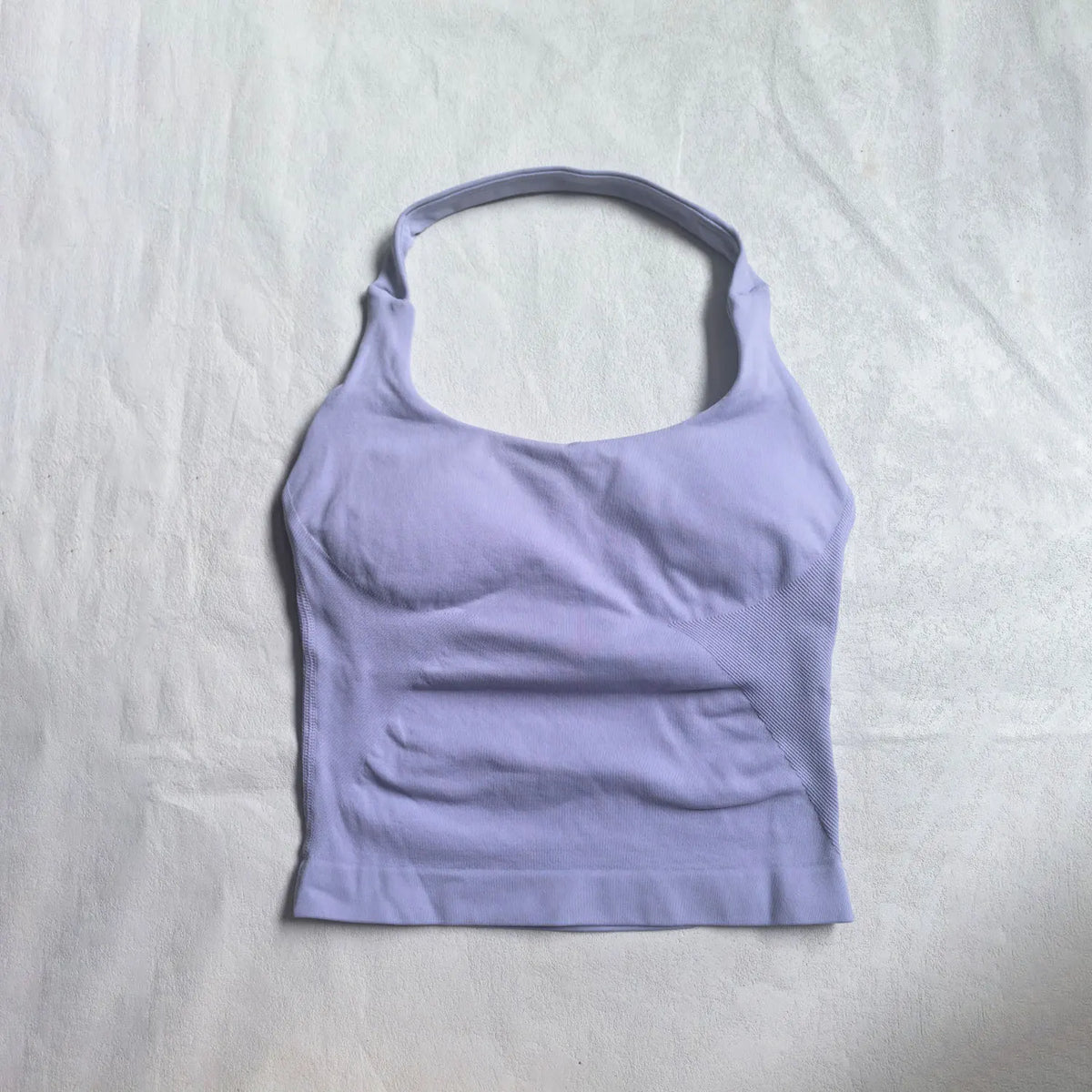 Women's Halter Neck Longline Fitted Tank Top For Workout Outfits