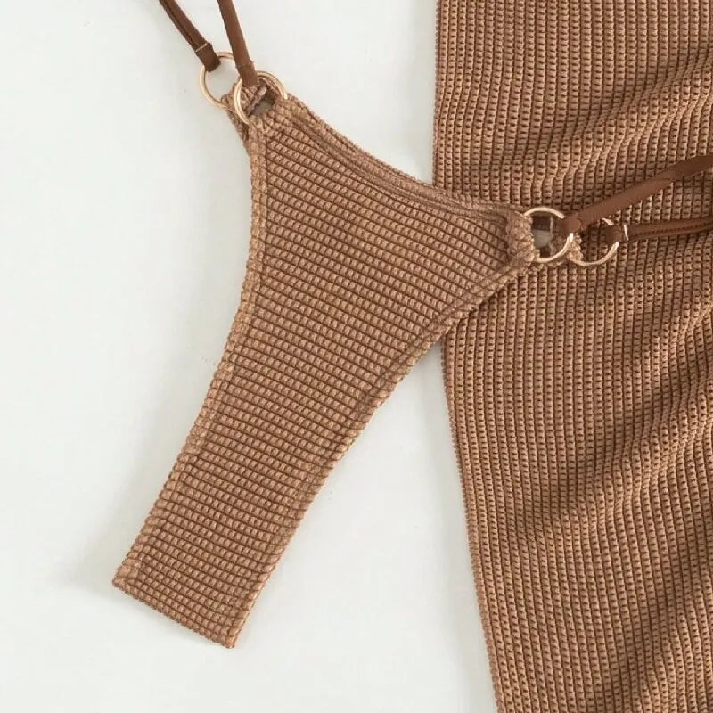 Halter Bikini with Matching Skirt