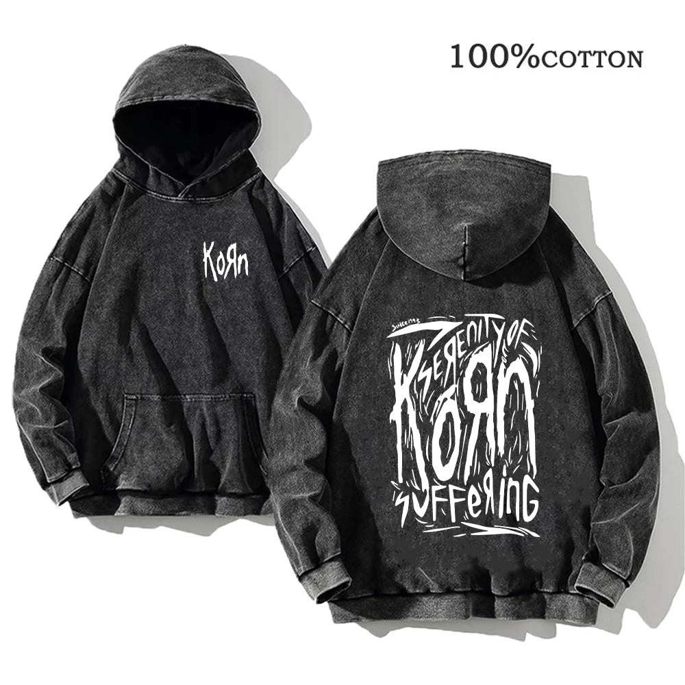 Graphic Long Sleeve Casual Hooded Sweatshirt with Original Style Options