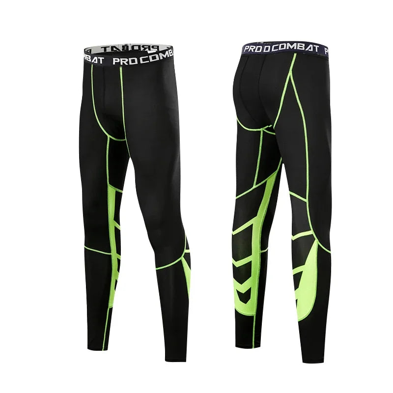 Men's Fitted Training Leggings for Gym and Running