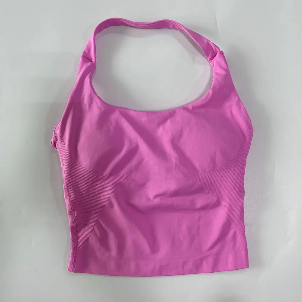Women's Longline Tank And Shorts Yoga Set For Workout Outfits