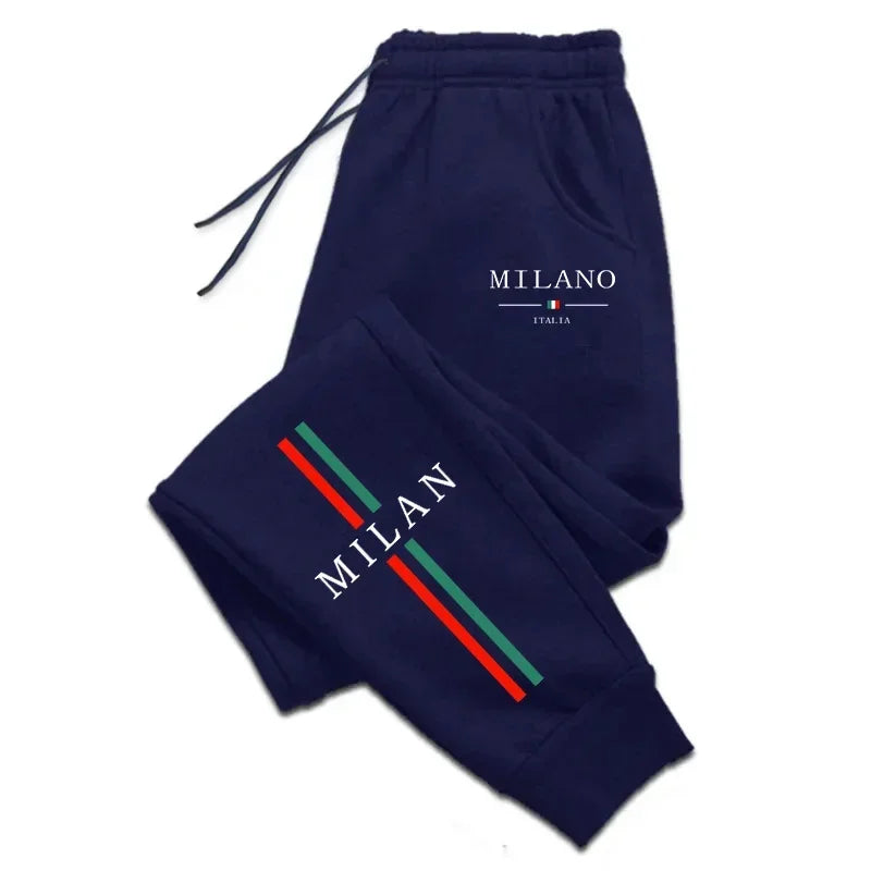 Men's Graphic Print Drawstring Waist Casual Pants For Everyday Wear