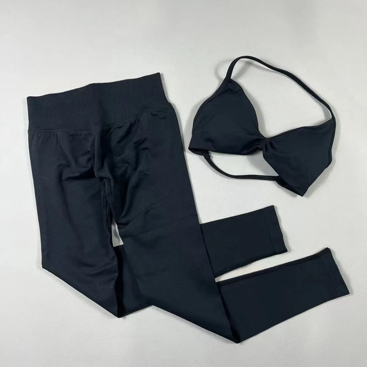 Women's Halter Bra And Leggings Yoga Set For Workout Outfits