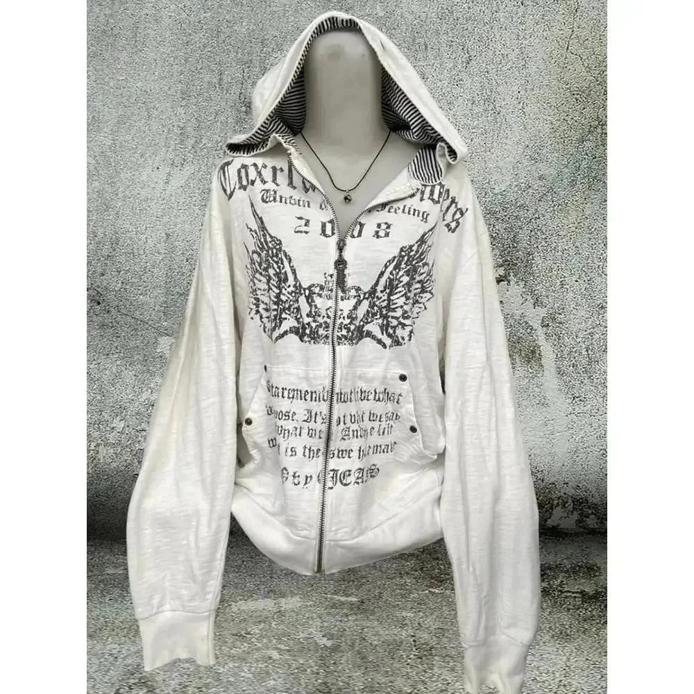 Fluffy Trim Long Sleeve Full Zip Casual Hoodie