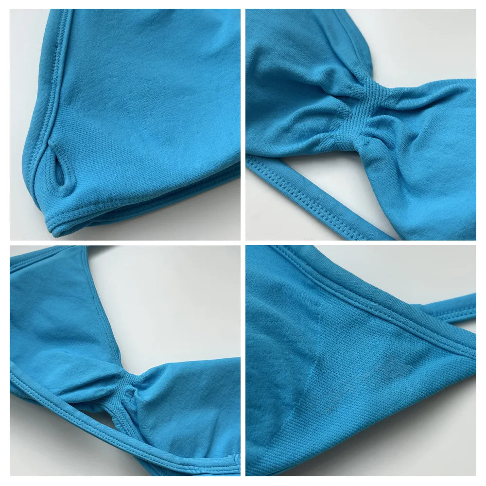 Women's Halter Bra And Shorts Yoga Set For Workout Outfits
