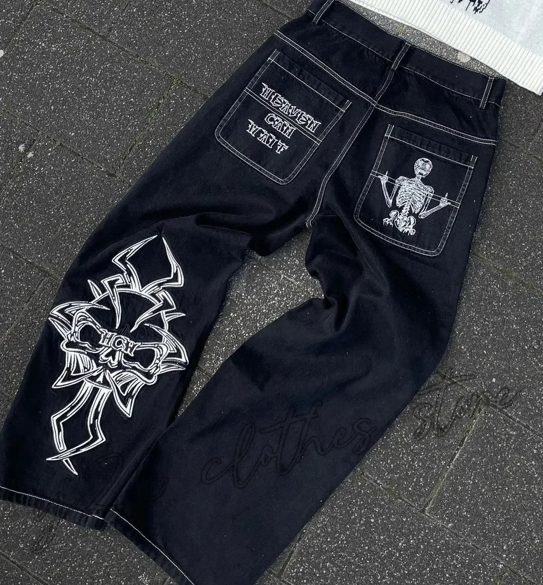 Men's Wide Leg Denim Jeans for Casual Everyday Wear