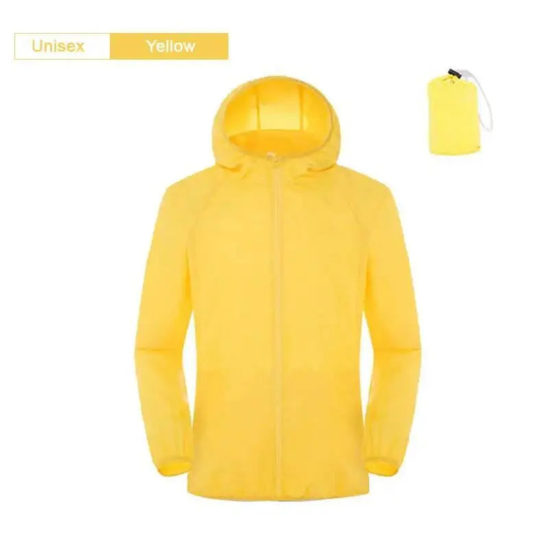 Hooded Long Sleeve Full Zip Outdoor Hiking Jacket with Pockets