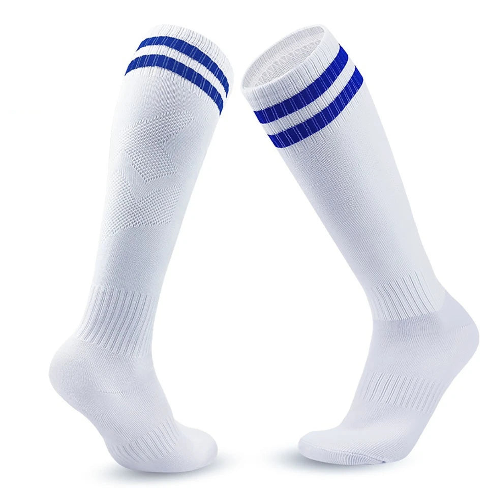 Striped Cuff Football Socks with Adult and Child Size Options