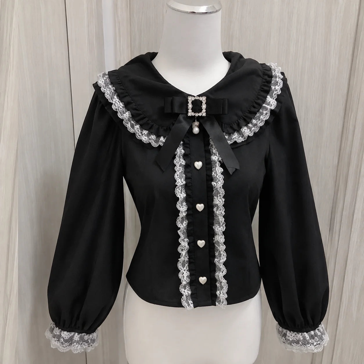 Women's Bow Front Ruffled Short Sleeve Blouse