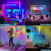 7Pcs Smart Wall Sconces Music Sync LED Light Bars RGBIC Wall Lamps App Remote Control DIY Ambiance Wall Gaming Room Decor Party