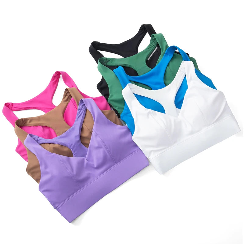 Women's Racerback Lattice Strap Sports Bra