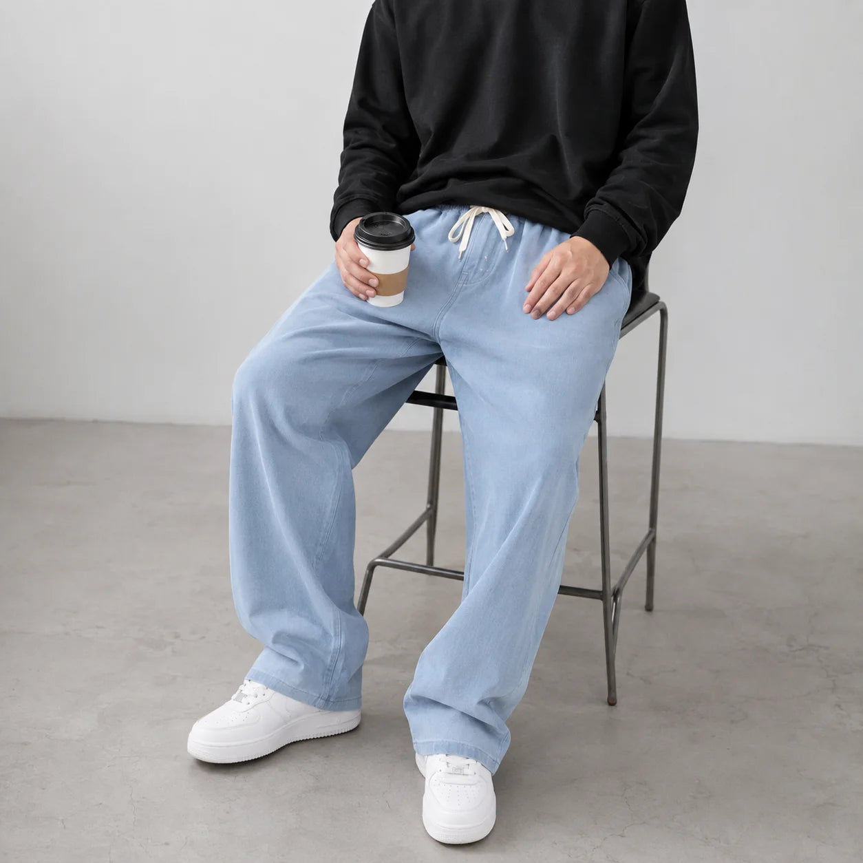 Men's Wide Leg Denim Jeans for Casual Everyday Wear