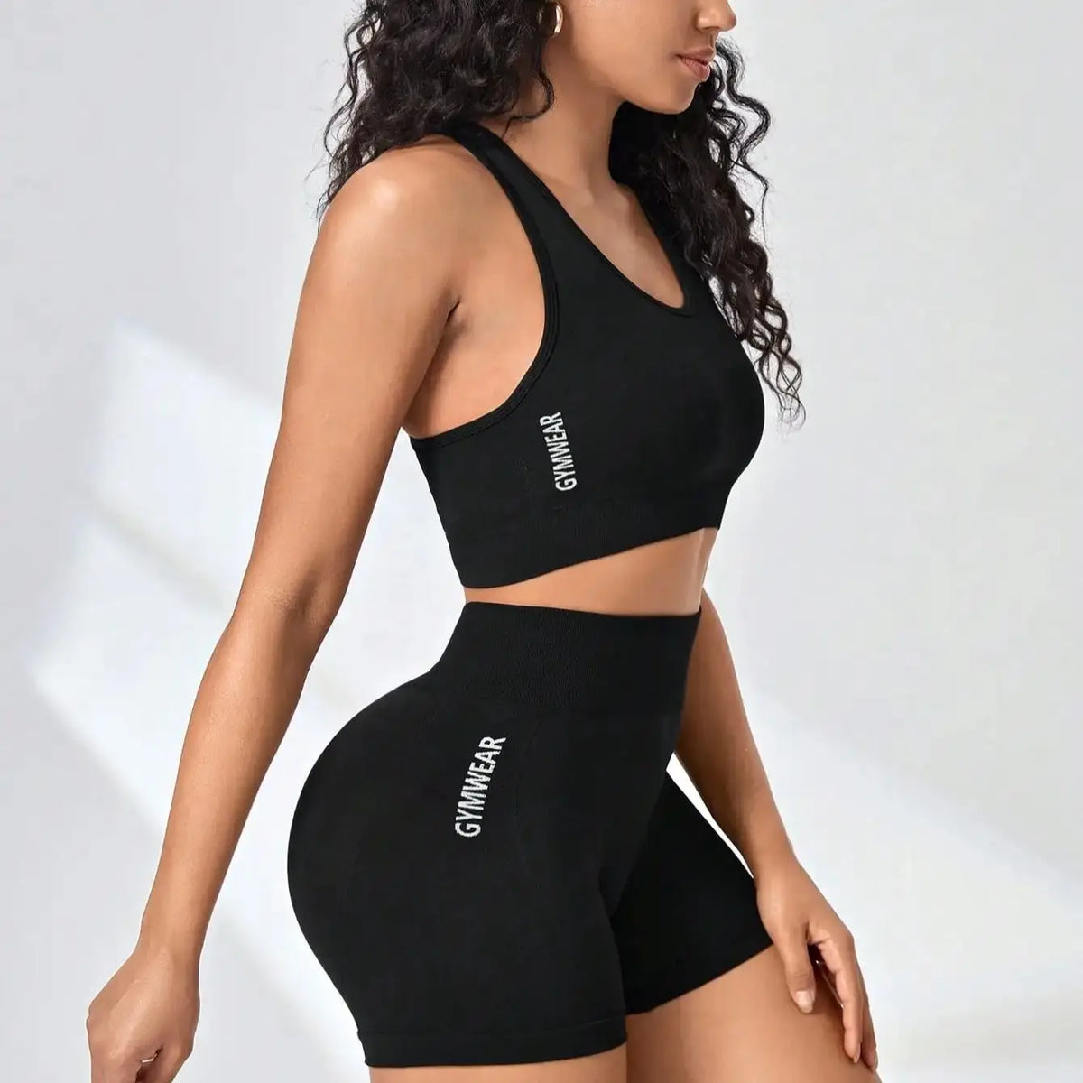Women's Racerback Tank And Shorts Yoga Set For Workout Outfits