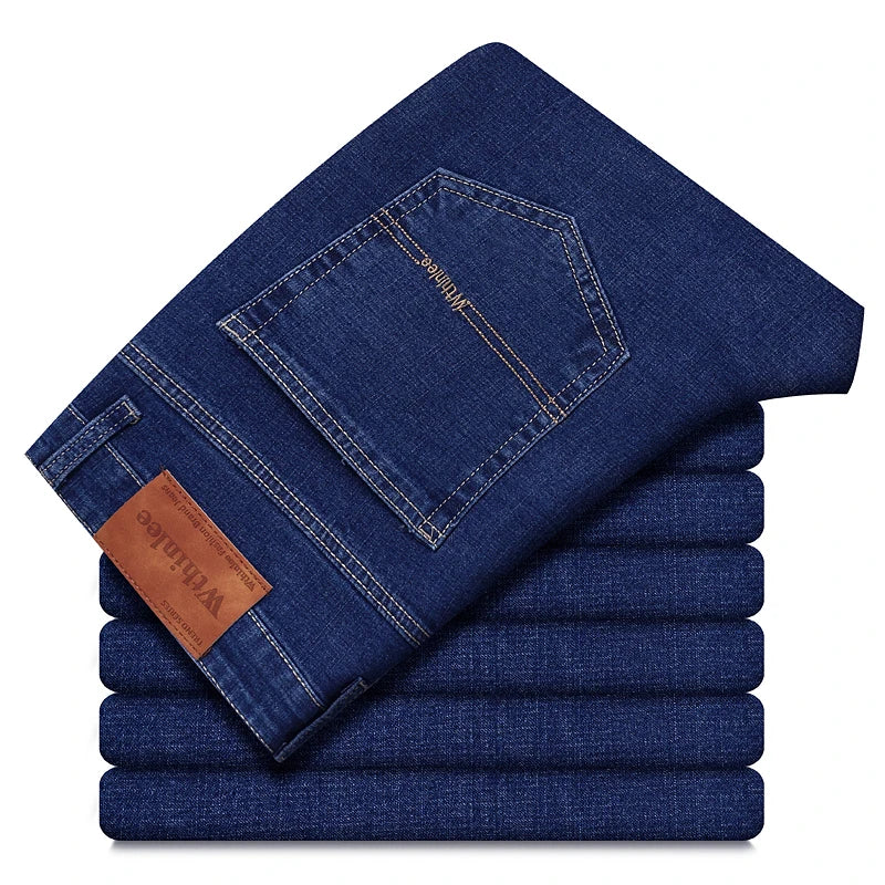 Men's Straight Leg Denim Jeans for Casual Everyday Wear