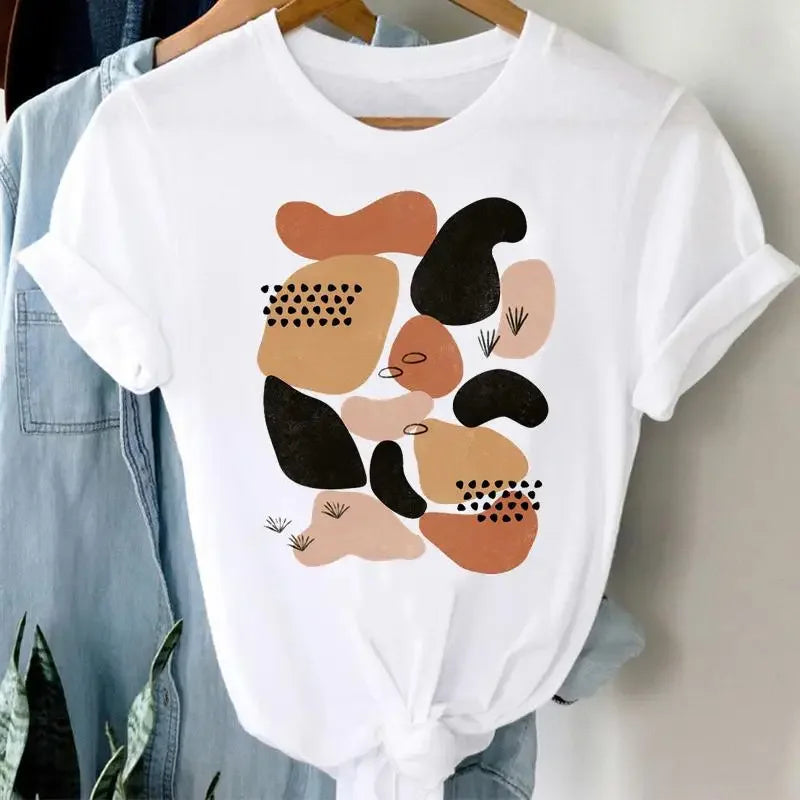 Women's Nature Graphic Modal Short-Sleeve Crewneck T-Shirt