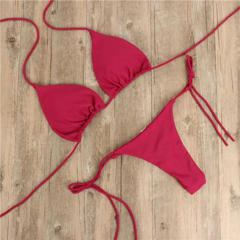 Solid Color Bikini
