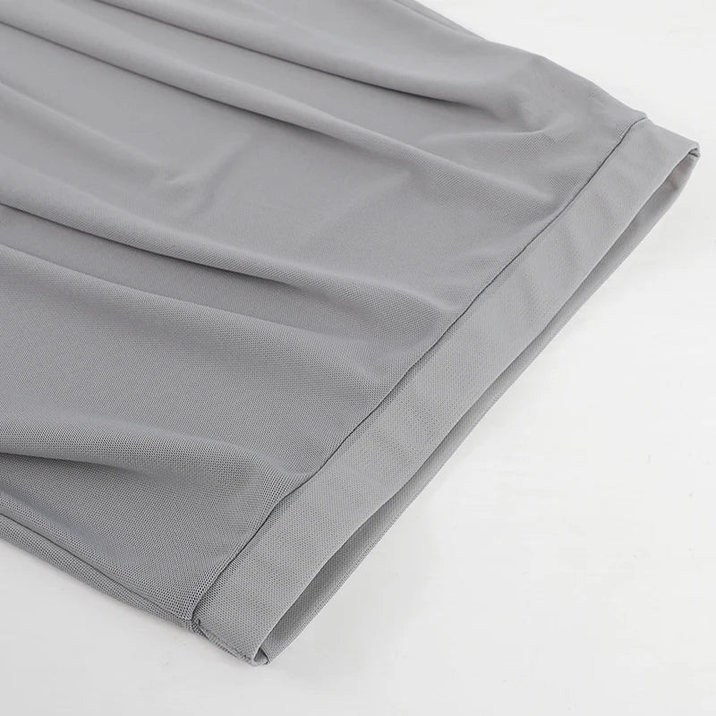 Women's Pull-On Mesh Ballet Skirt with Elastic Waist and Flowing Hem
