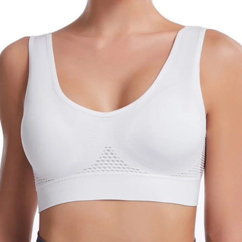 Women's Wide Strap Scoop Neck Sports Bra