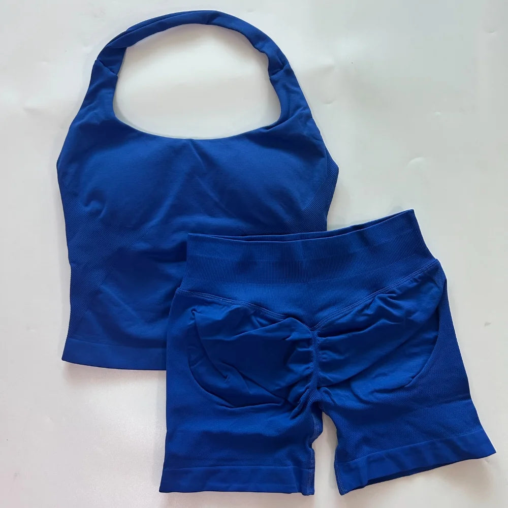 Women's Tank And Shorts Yoga Set For Workout Outfits