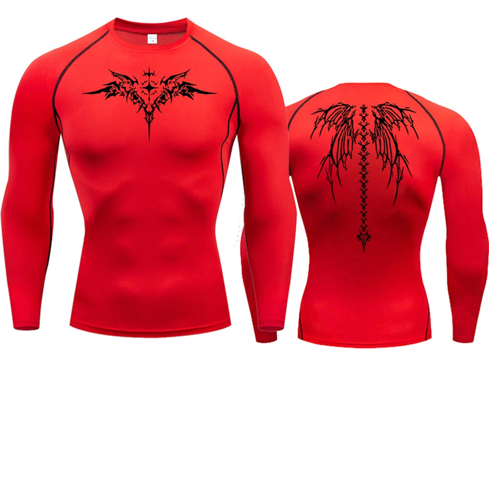 Fitted Sports Compression Shirt with Original Sleeve Style Options