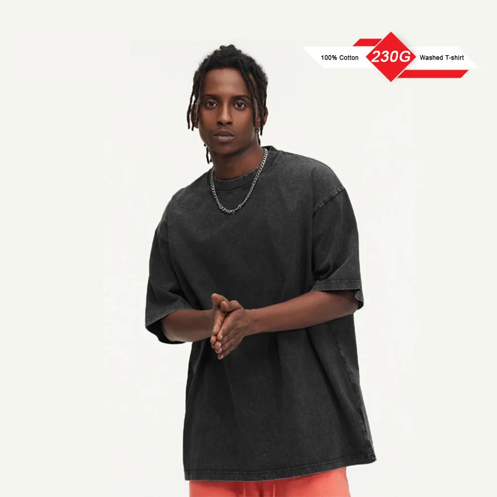 Solid Crew Neck Short Sleeve Loose Casual T Shirt