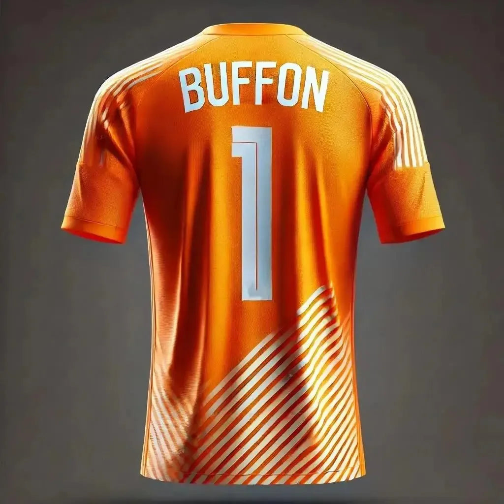 Buffon Football Number Short Sleeve Jersey For Sports Outfits