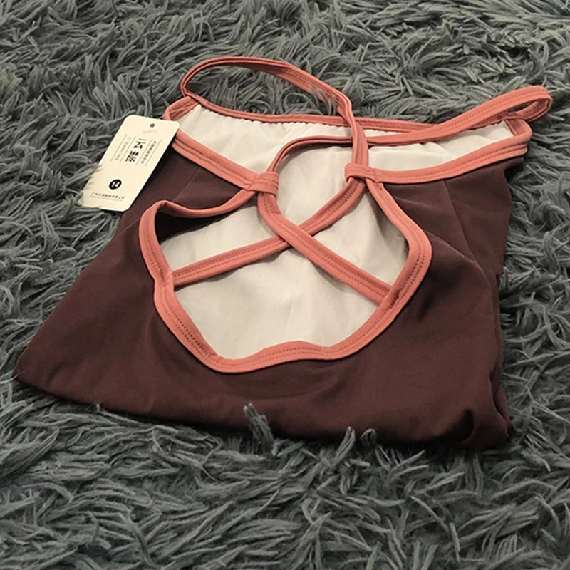 Cross Back Camisole Ballet Leotard with Contrast Straps and Mixed Sizes