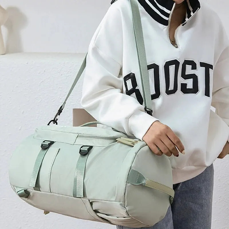 Convertible Duffel Travel Bag with Shoulder and Backpack Straps