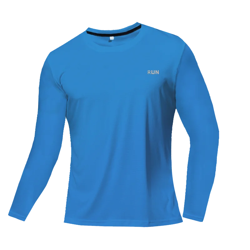Men's Raglan Long Sleeve Crew Neck T-shirt For Workout Outfits