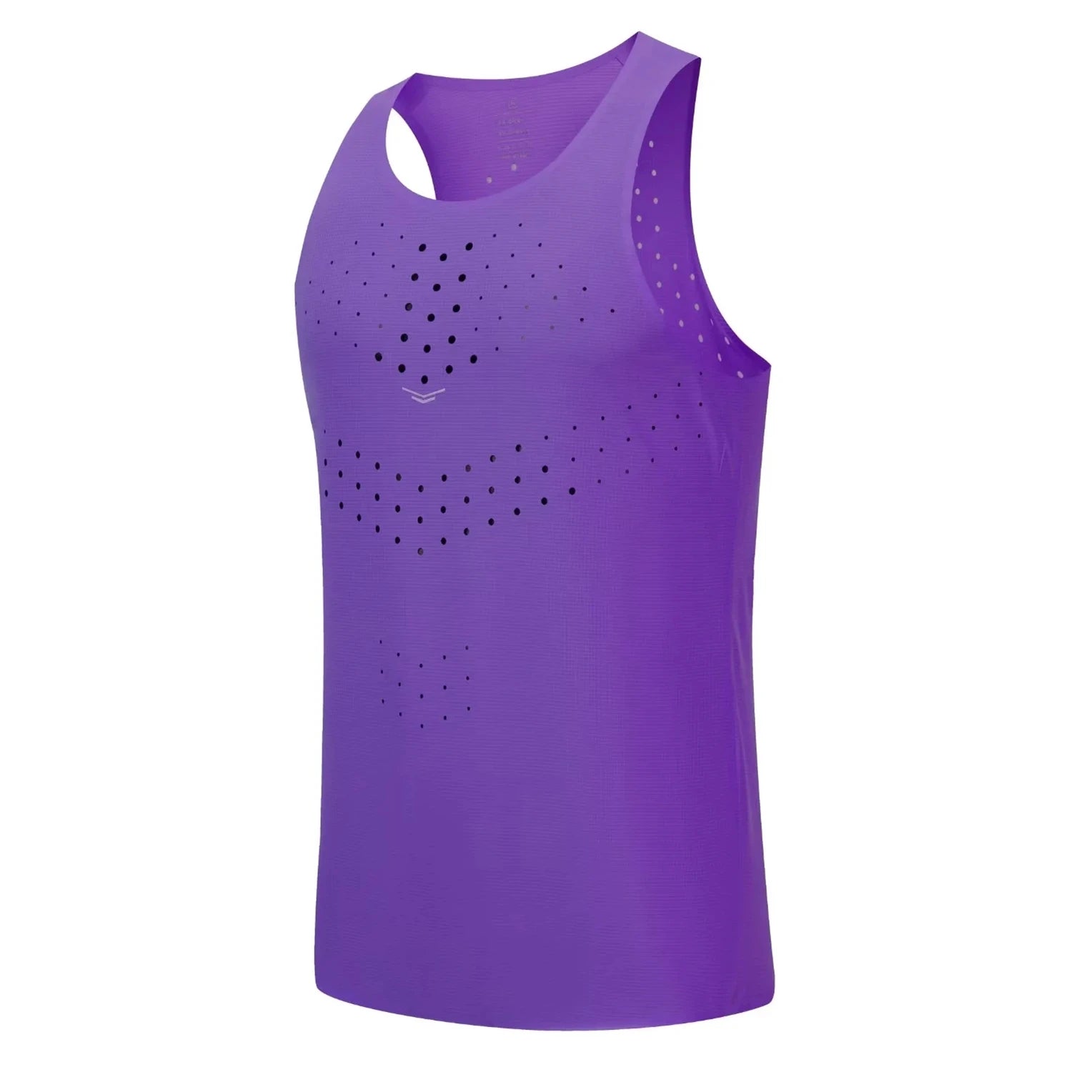 Women's Printed Perforated Racerback Running Tank Top For Workout Outfits