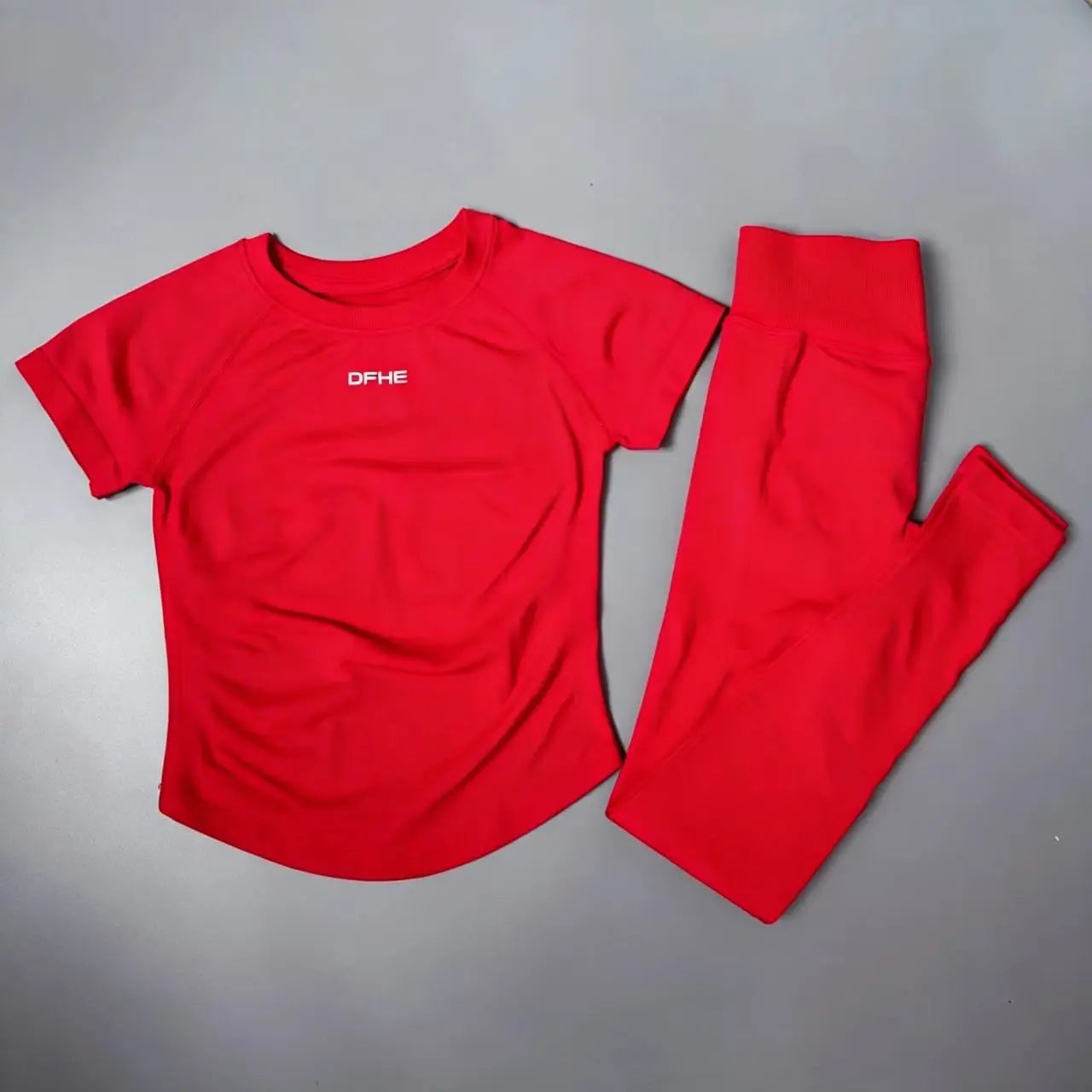 Women's Short Sleeve Yoga Top and Leggings Set
