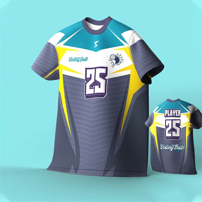 Anime Number Volleyball Short Sleeve Jersey For Sports Outfits