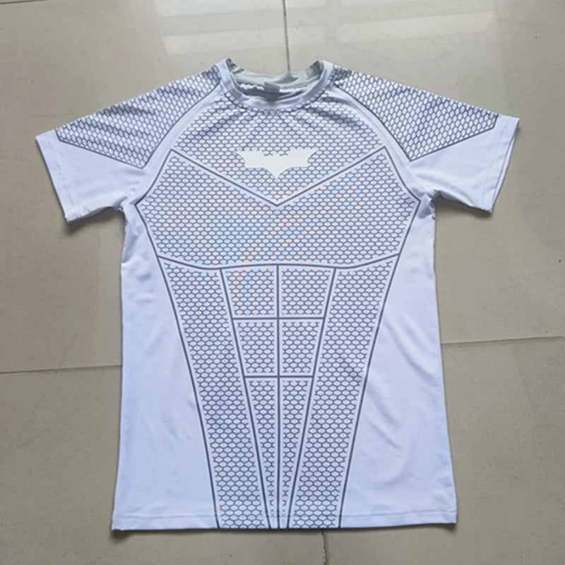 Fitted Crew Neck Short Sleeve Compression T Shirt