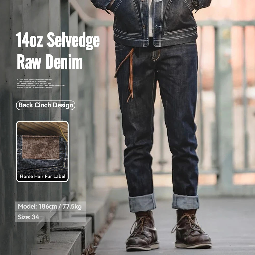 Men's Straight Leg Denim Jeans for Casual Everyday Wear