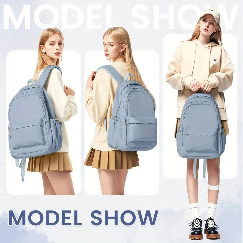 Student Backpack with Multiple Compartments and Front Pocket for Daily Carry