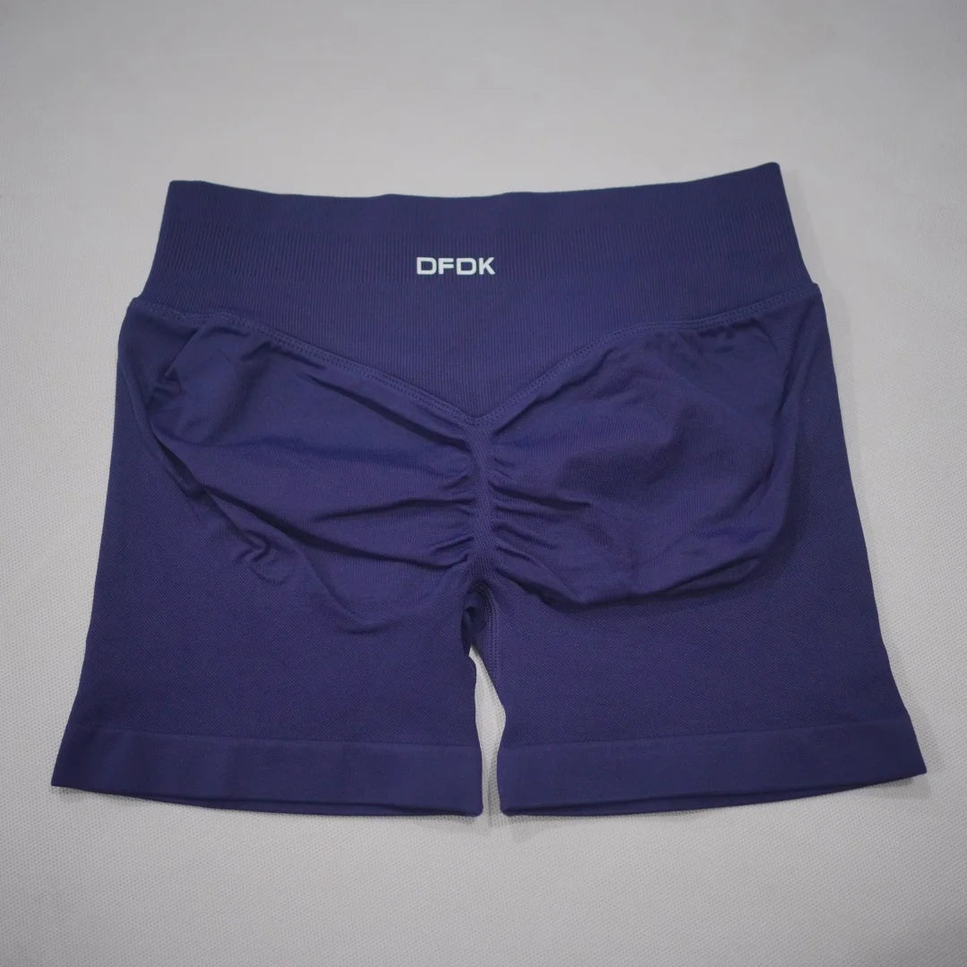 Women's Scrunch Detail High Waist Yoga Shorts