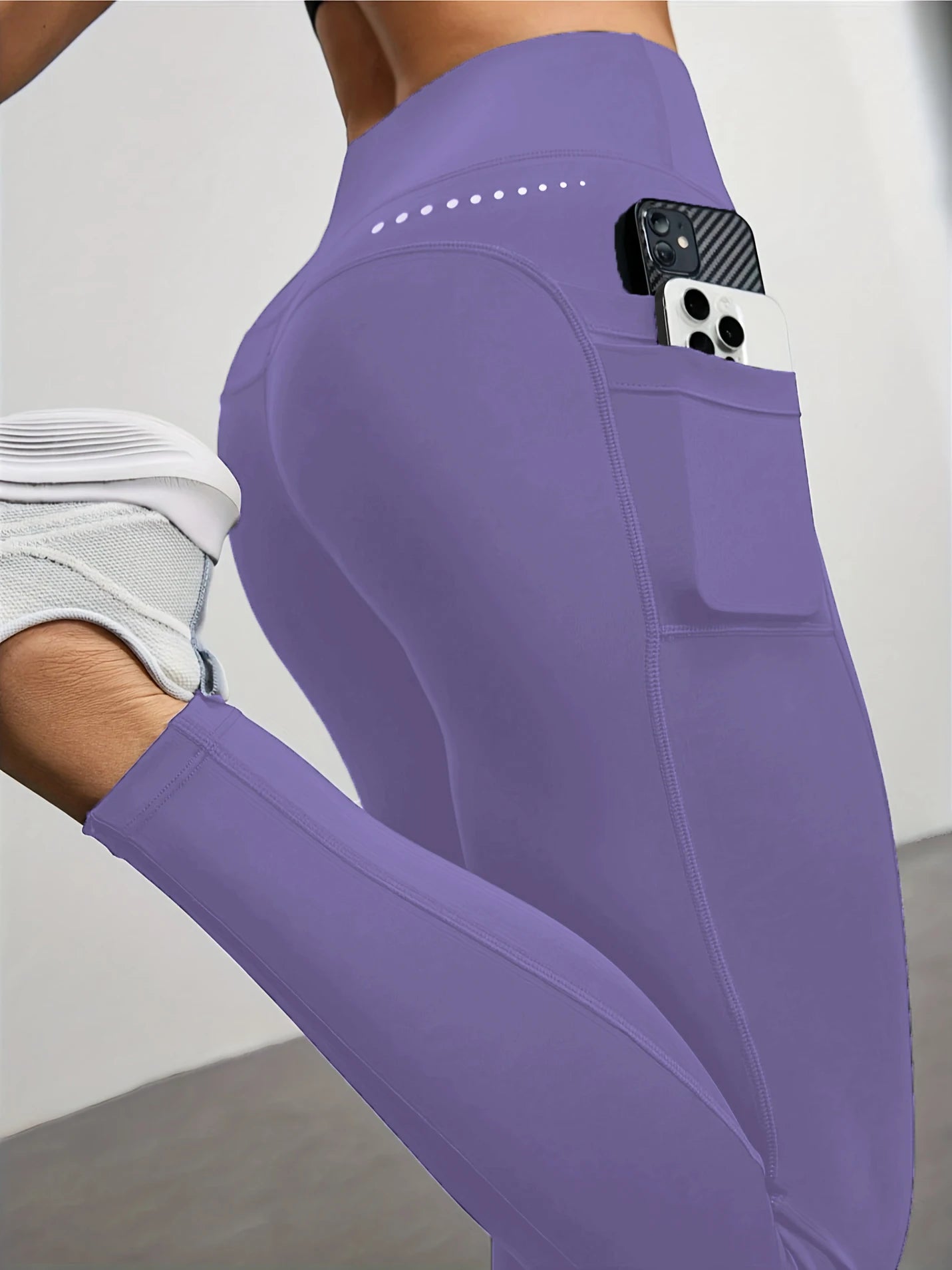 Women's Side Pocket Full Length Leggings For Workout Outfits
