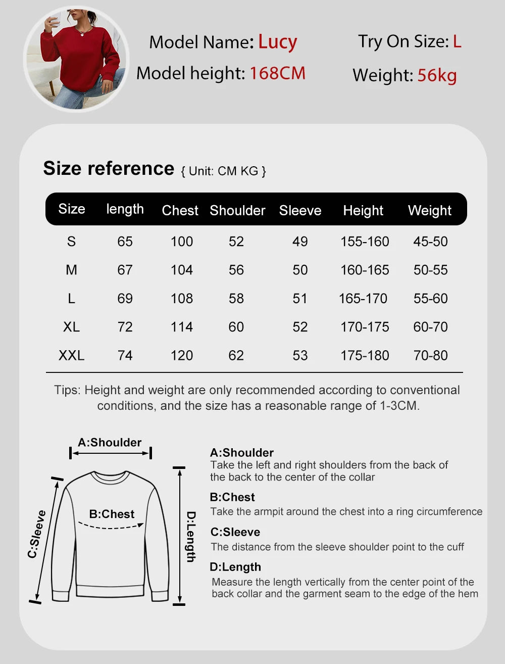 Long Sleeve Casual Pullover Sweatshirt with Original Style Options