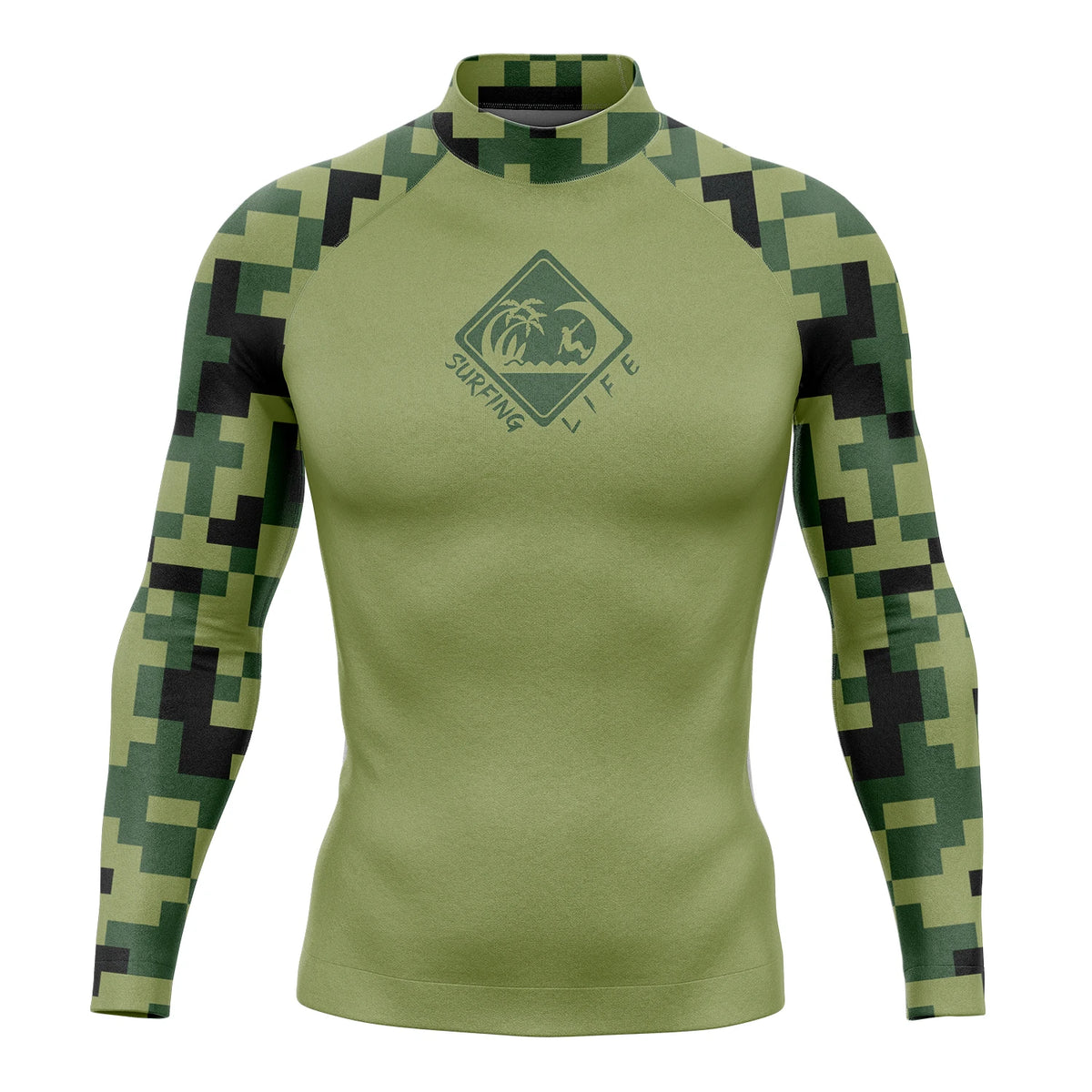 Men's Swimsuit Separates with Long Sleeve Tops and Pants Options