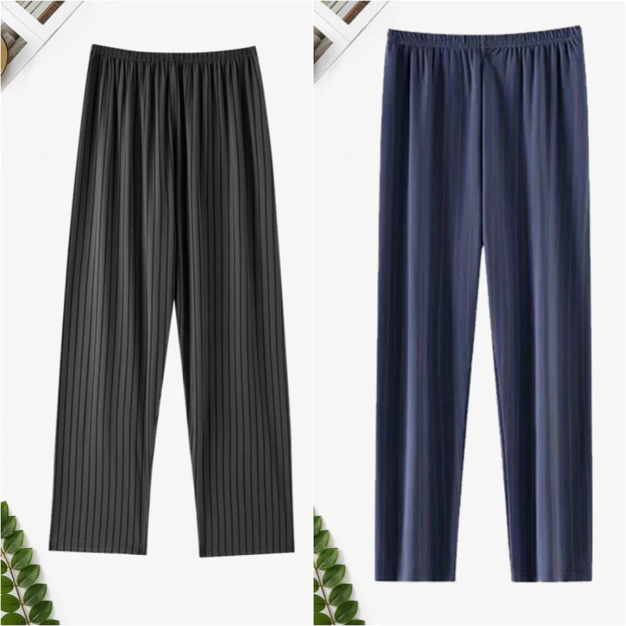 Men's Printed Elastic Waist Straight Leg Lounge Pajama Pants