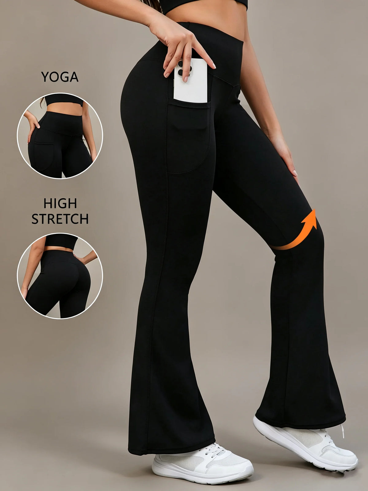 Women's Flared Leggings For Workout Outfits And Layering