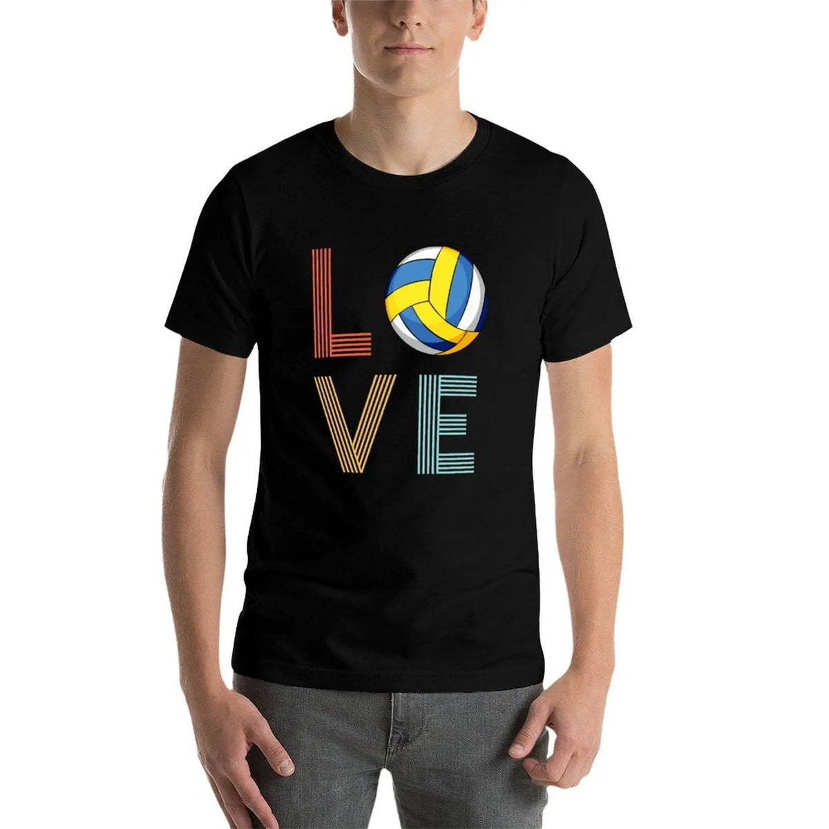 Love Volleyball Graphic Short Sleeve T-shirt For Sports Outfits