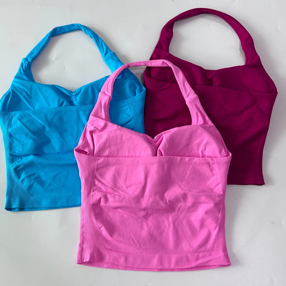 Women's Halter Neck Longline Tank Top