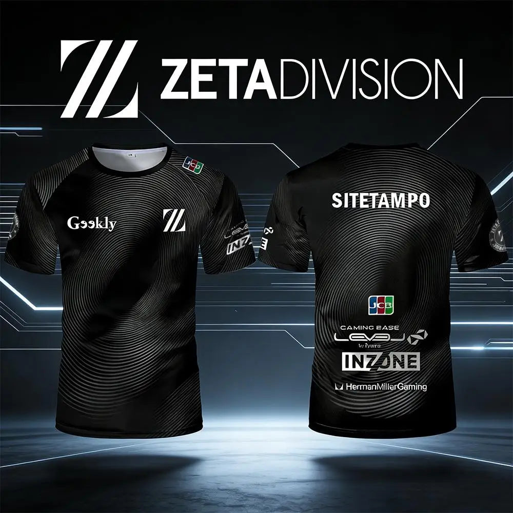 Zeta Division Esports Short Sleeve T-shirt For Sports Outfits