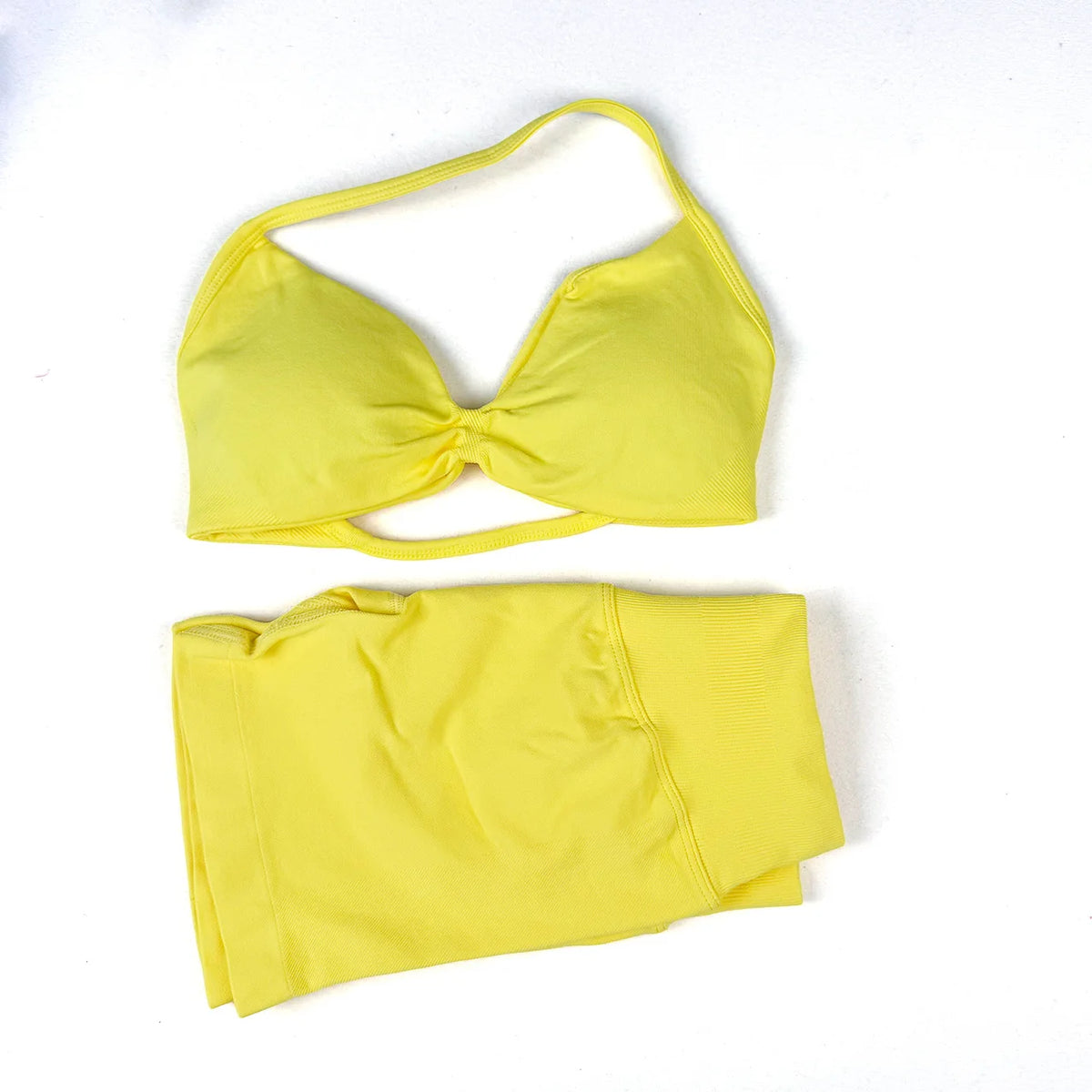 Women's Halter Bra And Shorts Yoga Set For Workout Outfits